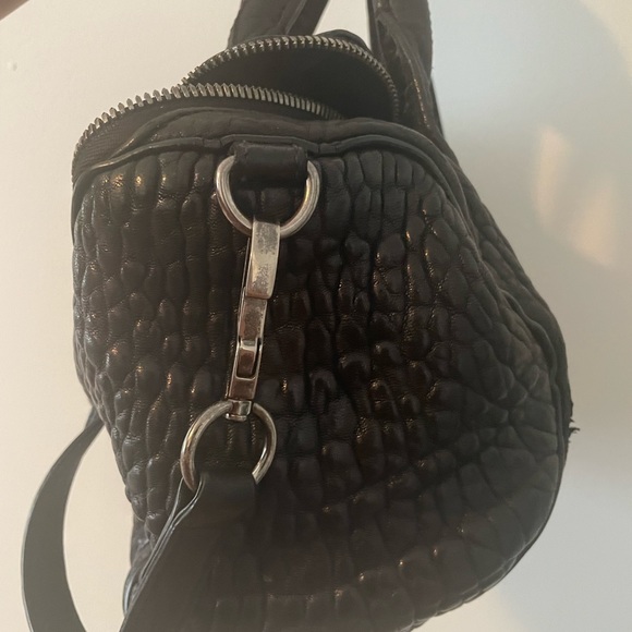 Alexander Wang Rockie Lambskin Leather Satchel Bag with silver studs. - Picture 3 of 5